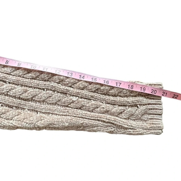 Philosophy Chunky Cable Knit Sweater Tan Size Large - Picture 9 of 9
